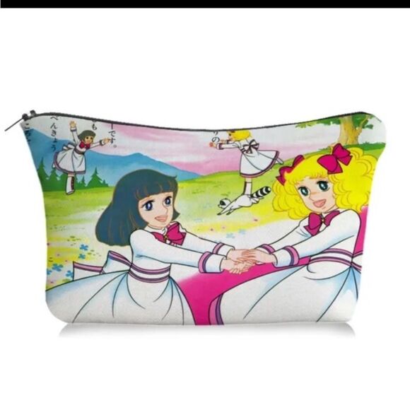 Candy Candy Makeup Accessories Holder Pencil School Zipper Bags Large NWT Anime - Picture 7 of 9